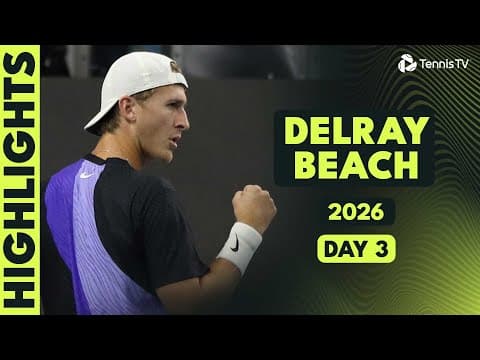 Ruud, Korda, Cobolli & Nakashima Headline a STACKED Session | Delray Beach 2026 Day 3 Highlights