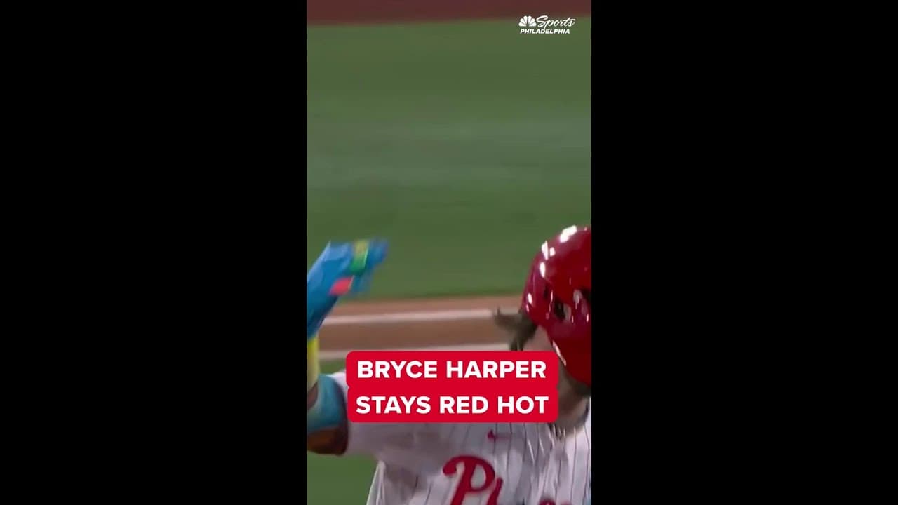 Bryce Harper stays hot with home run one day after hitting for cycle for Phillies