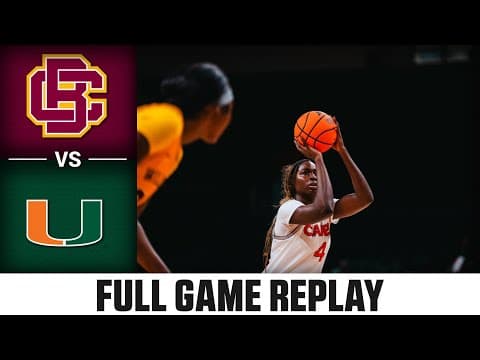 Bethune-Cookman vs. Miami Full Game Replay | 2025 ACC Women's Basketball