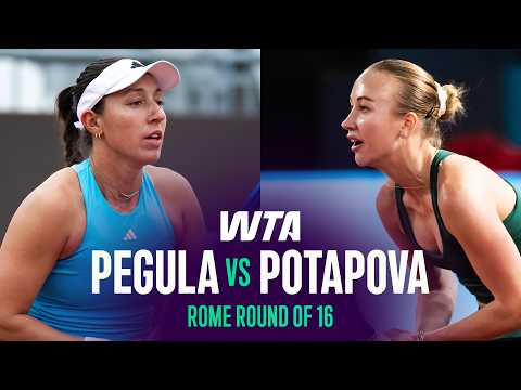 Jessica Pegula vs. Anastasia Potapova | 2026 Rome Round of 16 | WTA Match Highlights