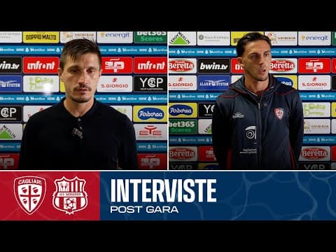 Post Gara | Pisacane e Zappa dopo Cagliari-Sassuolo | Serie A Enilive