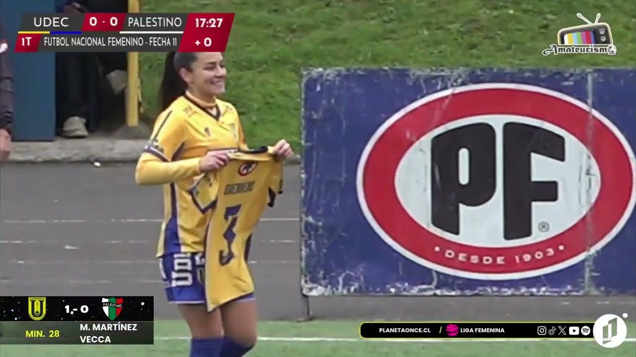 #GolesP11 U. de Concepción 1-1 Palestino Fecha 11 1ra Rueda Liga Femenina 31-05-2026
