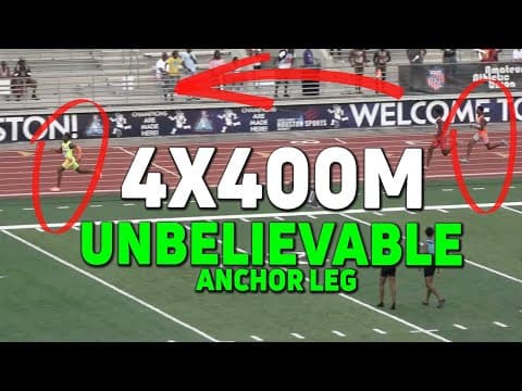 High School Anchor Leg Splits 44.59 In WILD Come-From-Behind 4x400m Win at AAU Junior Olympic Games