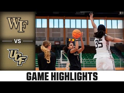 Wake Forest vs. Central Florida Game Highlights | 2025-26 ACC Women's Basketball