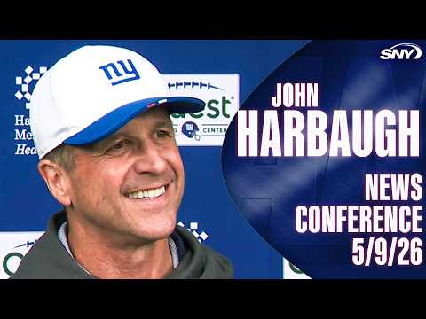 Giants coach John Harbaugh on acclimating rookies to NFL, simulating 'real' football during the camp