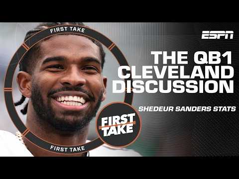 Stephen A. BELIEVES Shedeur Sanders deserves to be the starting QB for the Browns 👀 | First Take