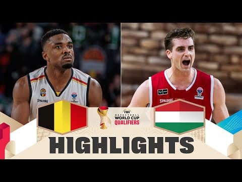 Belgium 🇧🇪 v Hungary 🇭🇺 | Highlights | FIBA Basketball World Cup 2027 European Qualifiers