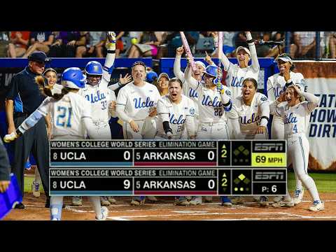 UCLA scores 9 runs in second-inning eruption to stay alive in the WCWS