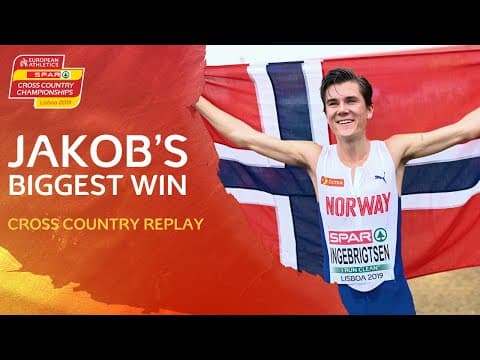 Jakob's 🇳🇴 Biggest Cross Country Win | U20 Men European Cross Country Championships 2019 | Replay
