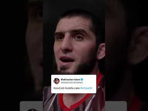 Islam Makhachev with a message for Carlos Prates after his win at #UFCPerth 😂 (via @UFC/TT)