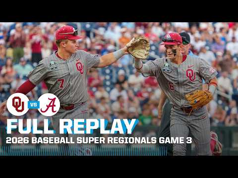 Oklahoma vs. Alabama: 2026 Men's College World Series | FULL REPLAY