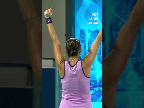 A special moment for Belinda Bencic 🥹Her second Abu Dhabi title, her first as a mother 🥰 #WTA