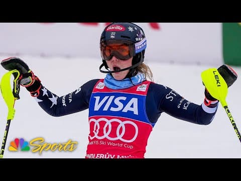 Mikaela Shiffrin clinches NINTH Crystal Globe title at Spindleruv Mlyn | NBC Sports