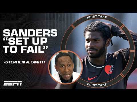 Stephen A. thinks Shedeur Sanders is 'being set up to fail' by the Browns 😳 | First Take