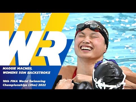 Unbelievable NEW WORLD RECORD! Women’s 50m Backstroke | FINA 2022