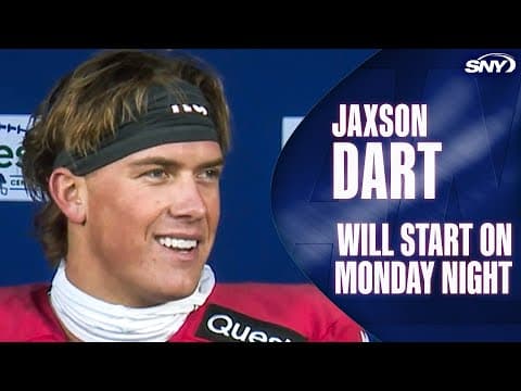 Jaxson Dart comments on return to lineup, concussion protocol, Brian Daboll's impact