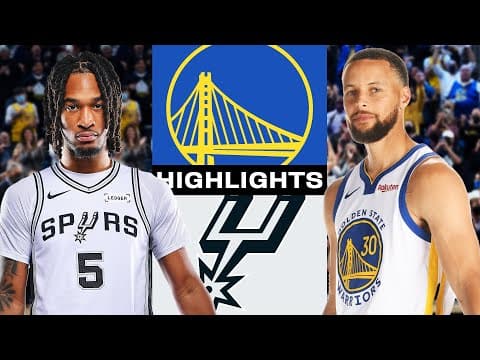 Spurs vs. Warriors FULL HIGHLIGHTS