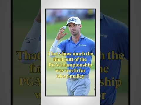 Alex Smalley’s final putt at the PGA Championship was life-changing. 🤯