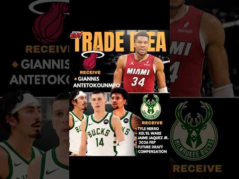 Trade talks between the Miami Heat and Milwaukee Bucks are heating up apparently #nba #fyp #shorts
