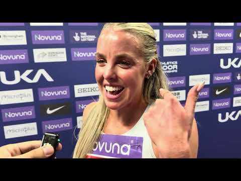 Keely Hodgkinson after 1:56.34 World Lead nearly breaks World Record solo at UK Indoor Championships