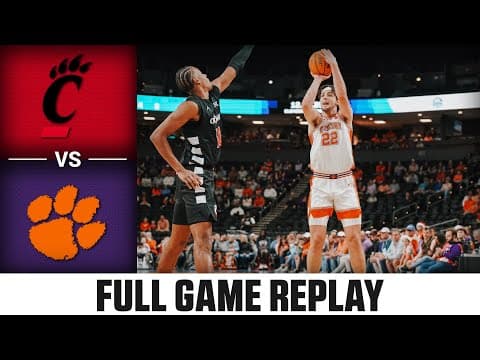 Cincinnati vs. Clemson Full Game Replay | 2025-26 ACC Men's Basketball