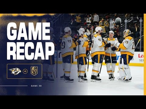 PREDS WIN! Game Recap @ Vegas Golden Knights: Dec. 31