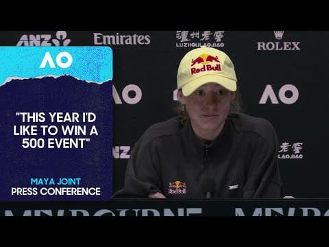 Maya Joint Press Conference | Australian Open 2026 Pre-Event
