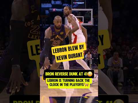 INSANE LeBron REVERSE SLAM😳🐐