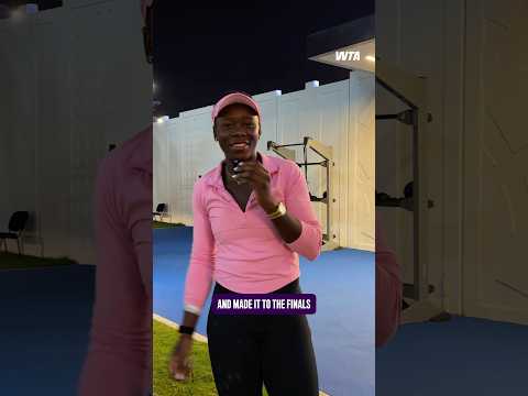 Prep is done, final tomorrow 👀🌴 #WTA #VictoriaMboko #QatarTotalEnergiesOpen