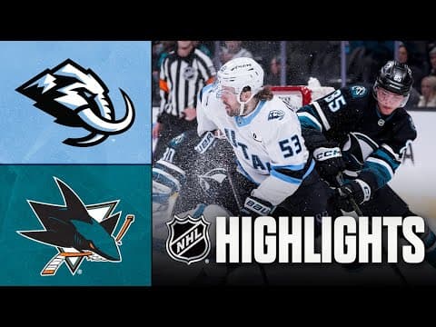 Mammoth vs. Sharks | NHL Highlights | December 01, 2025