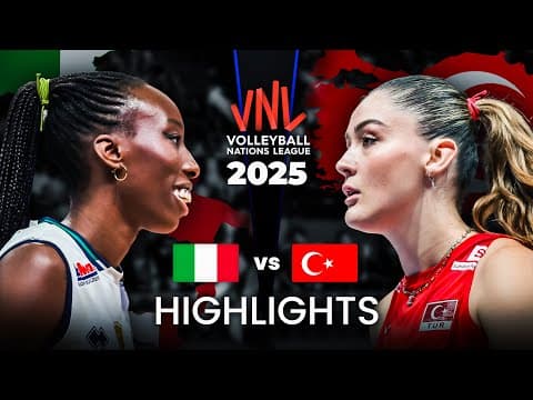 LEGENDARY MATCH | TURKIYE vs ITALY | Women's VNL 2025