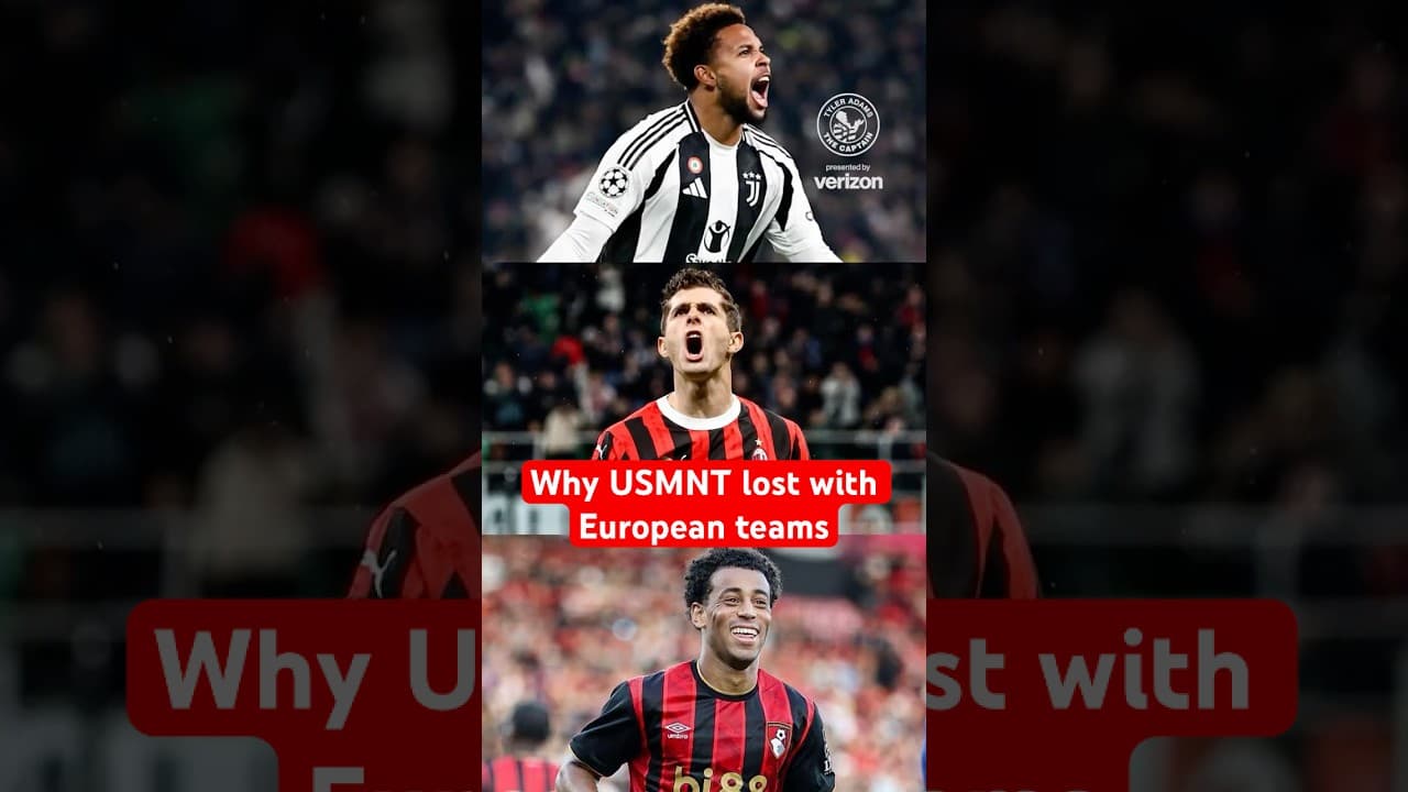 USMNT SHOULDN'T BE STRUGGLING AGAINST EUROPEAN TEAMS