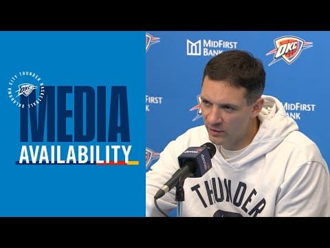 Coach Daigneault after clinching West Group A of the NBA Cup | Post Game Media | November 28, 2025