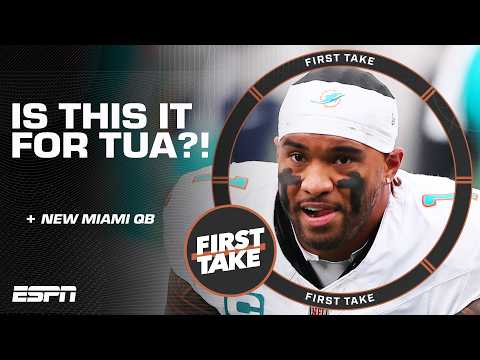 🚨BREAKING NEWS🚨 The Dolphins are benching Tua Tagovailoa! How will Quinn Ewers do? | First Take