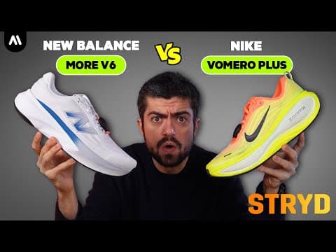 STRYD comparison | New Balance More v6 vs Nike Vomero Plus