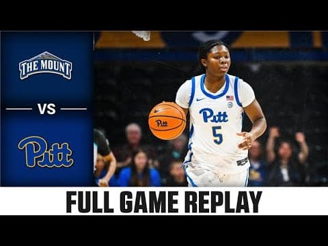 Mount St. Mary's vs. Pitt Full Game Replay | 2025-26 ACC Women's Basketball