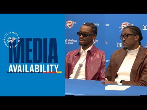 SGA and JDub after advancing to NBA Cup Quarter finals | Post Game Media | November 28, 2025