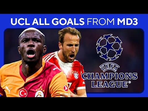 ALL GOALS in MD3 of the UEFA Champions League: October 22, 2025 | Osimhen BRACE & Kane NETS AGAIN ⚽