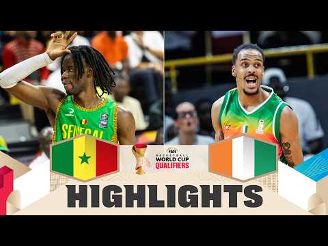 Senegal 🇸🇳 v Côte d'Ivoire 🇨🇮 | Highlights | FIBA Basketball World Cup 2027 African Qualifiers