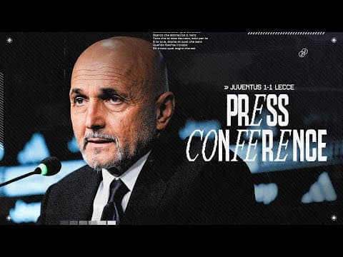SPALLETTI & McKENNIE Speak After Juventus 1-1 Lecce | PRESS CONFERENCE 🎙️