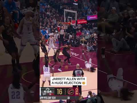 Jarrett Allen protecting the rim 🚫