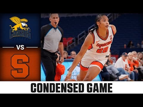 Canisius vs. Syracuse Condensed Game | 2025-26 ACC Women's Basketball