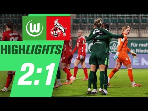 Zwei Tore von Beerensteyn zum Sieg | Highlights | VfL Wolfsburg - 1. FC Köln