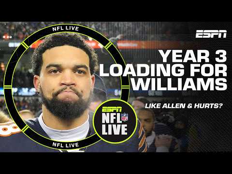 Can Caleb Williams have a Josh Allen or Jalen Hurts-style third season? 🍿 | NFL Live