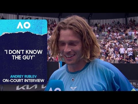 Andrey Rublev On-Court Interview | Australian Open 2026 First Round