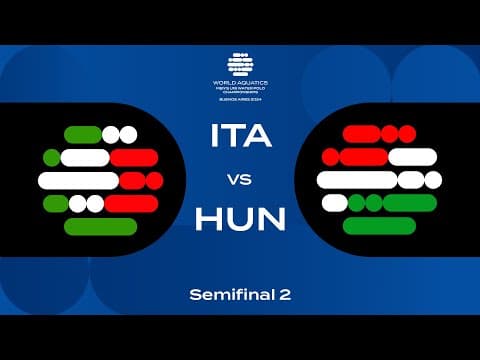 Semi-Final 2 | Italy vs Hungary | World Aquatics Men's U18 Water Polo Championships 2024