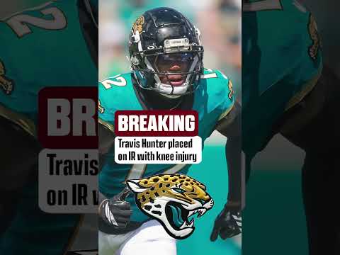 Jaguars will place Travis Hunter on IR with knee injury #nfl #shorts