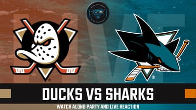 ANAHEIM DUCKS VS SAN JOSE SHARKS LIVE WATCH PARTY