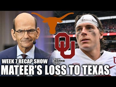 Paul Finebaum says it was a 'TERRIBLE DECISION' to play John Mateer vs. Texas | The Matt Barrie Show