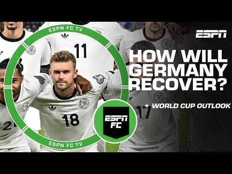 Germany FAILS to win their qualifying match for the World Cup 😬 I ESPN FC